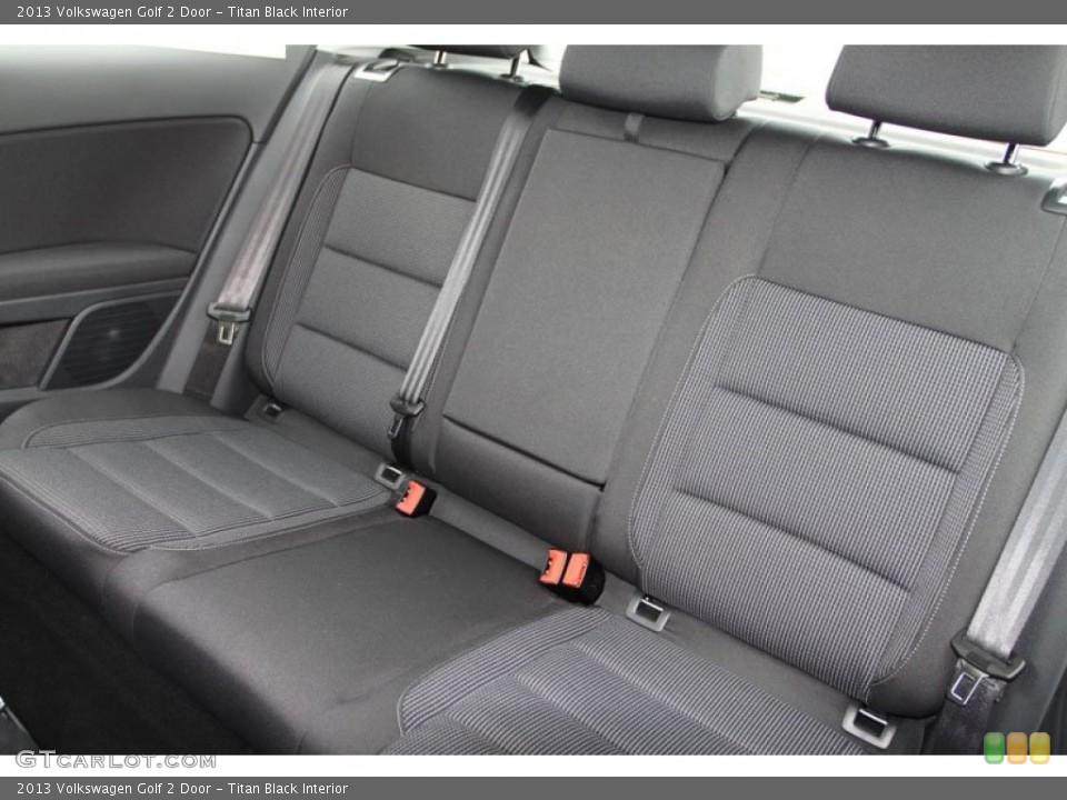 Titan Black Interior Rear Seat for the 2013 Volkswagen Golf 2 Door #69802456
