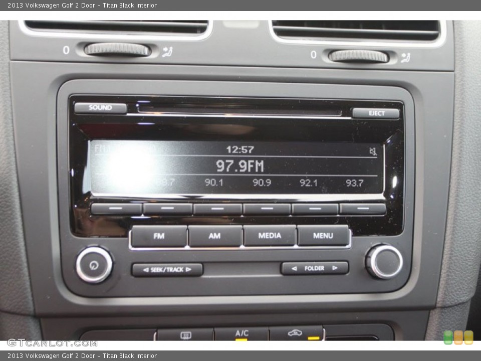 Titan Black Interior Audio System for the 2013 Volkswagen Golf 2 Door #69802465