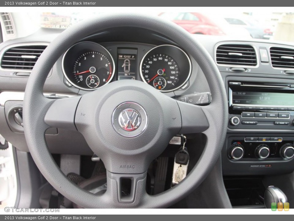 Titan Black Interior Steering Wheel for the 2013 Volkswagen Golf 2 Door #69802495