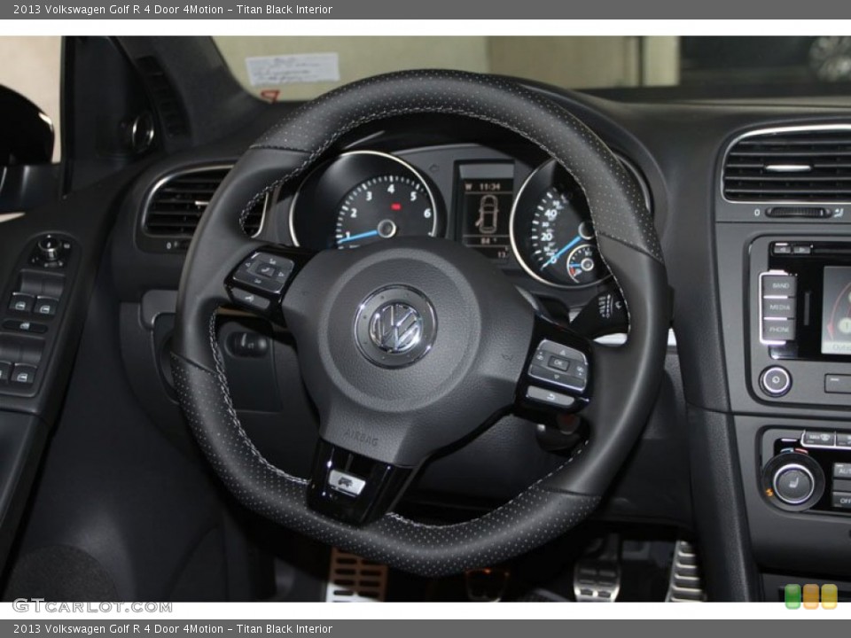 Titan Black Interior Steering Wheel for the 2013 Volkswagen Golf R 4 Door 4Motion #69802708
