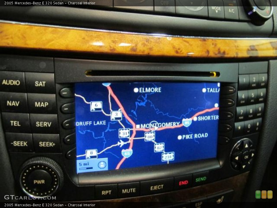 Charcoal Interior Navigation for the 2005 Mercedes-Benz E 320 Sedan #69803281