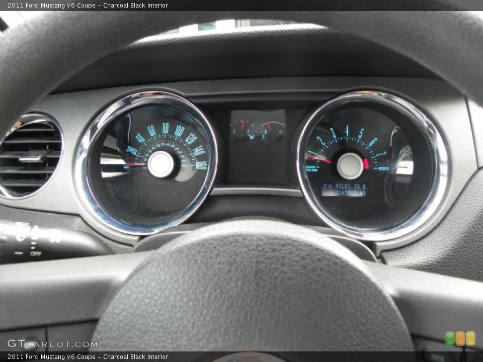 Charcoal Black Interior Gauges for the 2011 Ford Mustang V6 Coupe #69803923