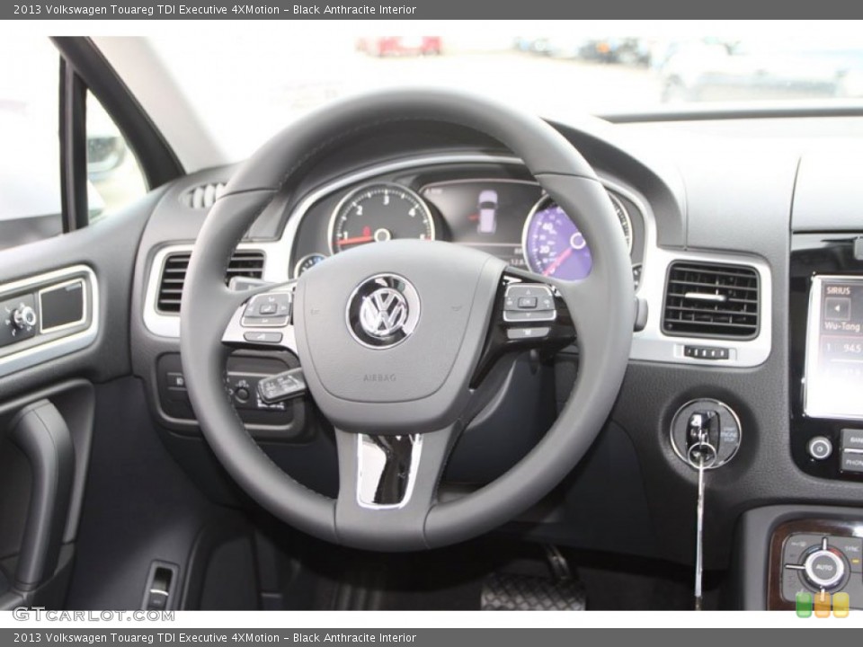 Black Anthracite Interior Steering Wheel for the 2013 Volkswagen Touareg TDI Executive 4XMotion #69803983
