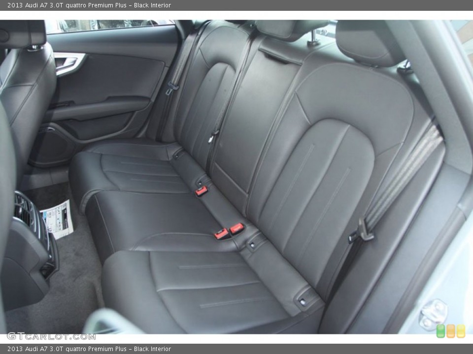 Black Interior Rear Seat for the 2013 Audi A7 3.0T quattro Premium Plus #69805135