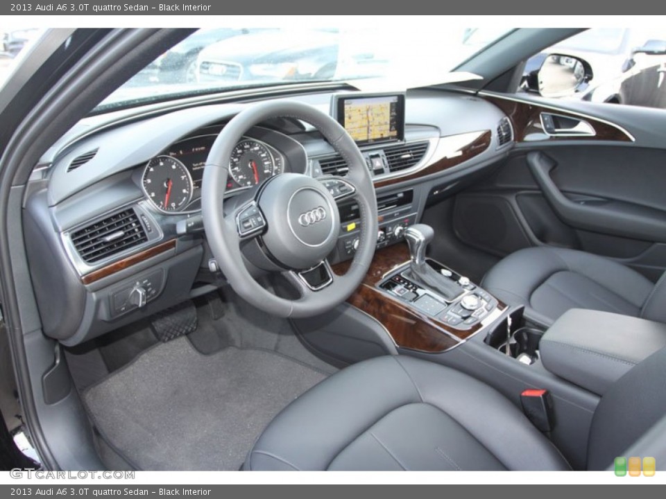 Black Interior Prime Interior for the 2013 Audi A6 3.0T quattro Sedan #69805384