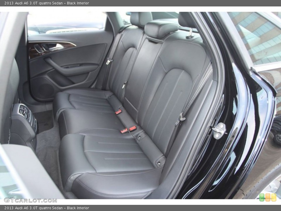 Black Interior Rear Seat for the 2013 Audi A6 3.0T quattro Sedan #69805399