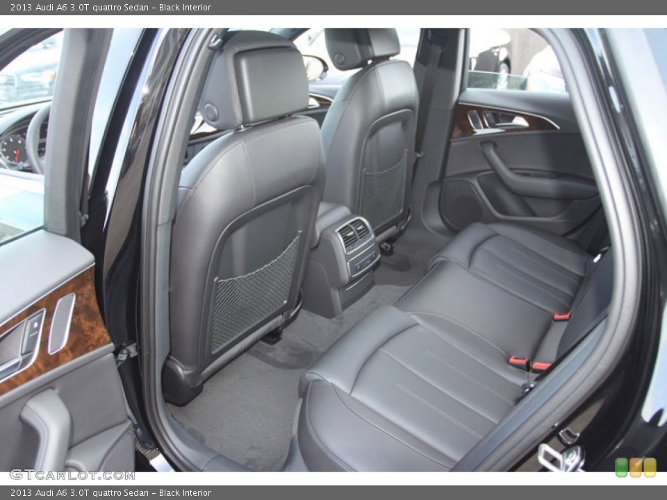 Black Interior Rear Seat for the 2013 Audi A6 3.0T quattro Sedan #69805408