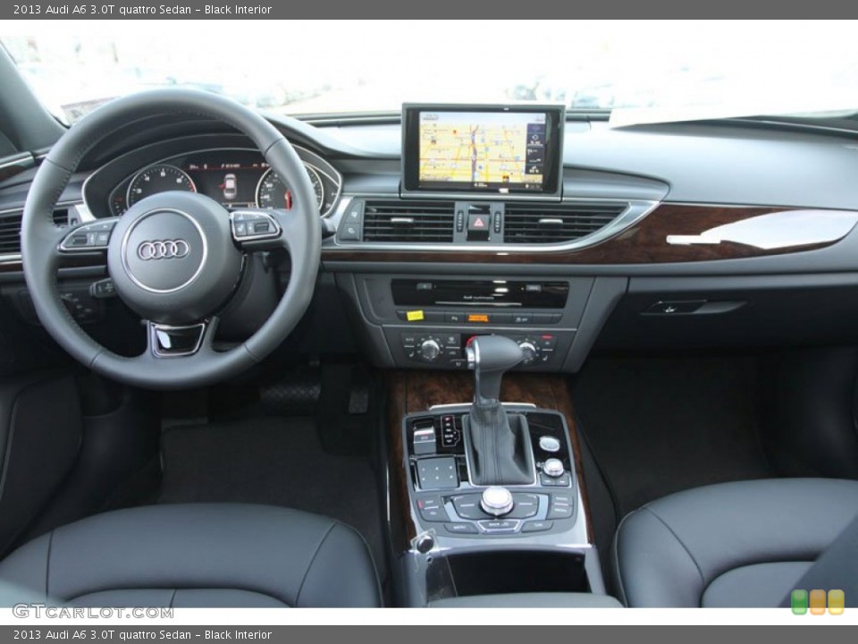 Black Interior Dashboard for the 2013 Audi A6 3.0T quattro Sedan #69805417