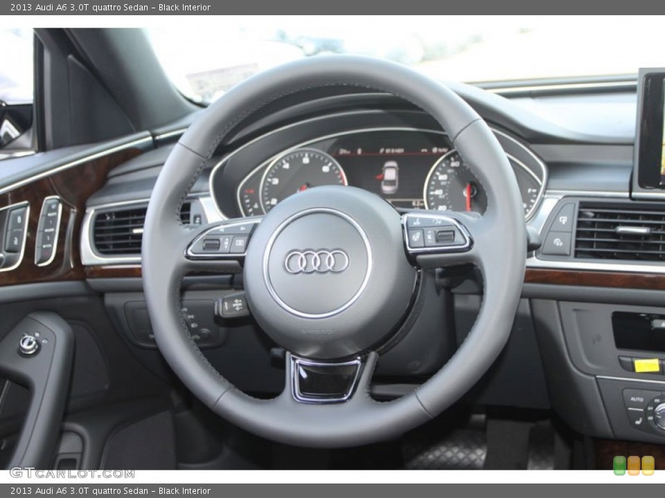 Black Interior Steering Wheel for the 2013 Audi A6 3.0T quattro Sedan #69805426