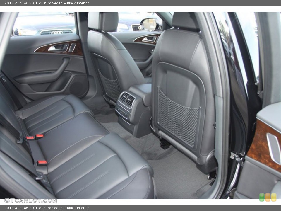Black Interior Rear Seat for the 2013 Audi A6 3.0T quattro Sedan #69805480