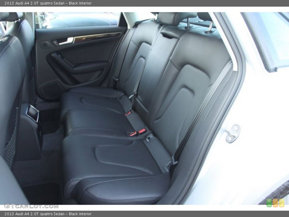 Black Interior Rear Seat for the 2013 Audi A4 2.0T quattro Sedan #69805648