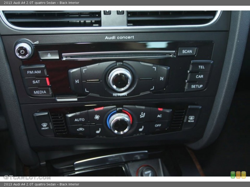 Black Interior Controls for the 2013 Audi A4 2.0T quattro Sedan #69805675