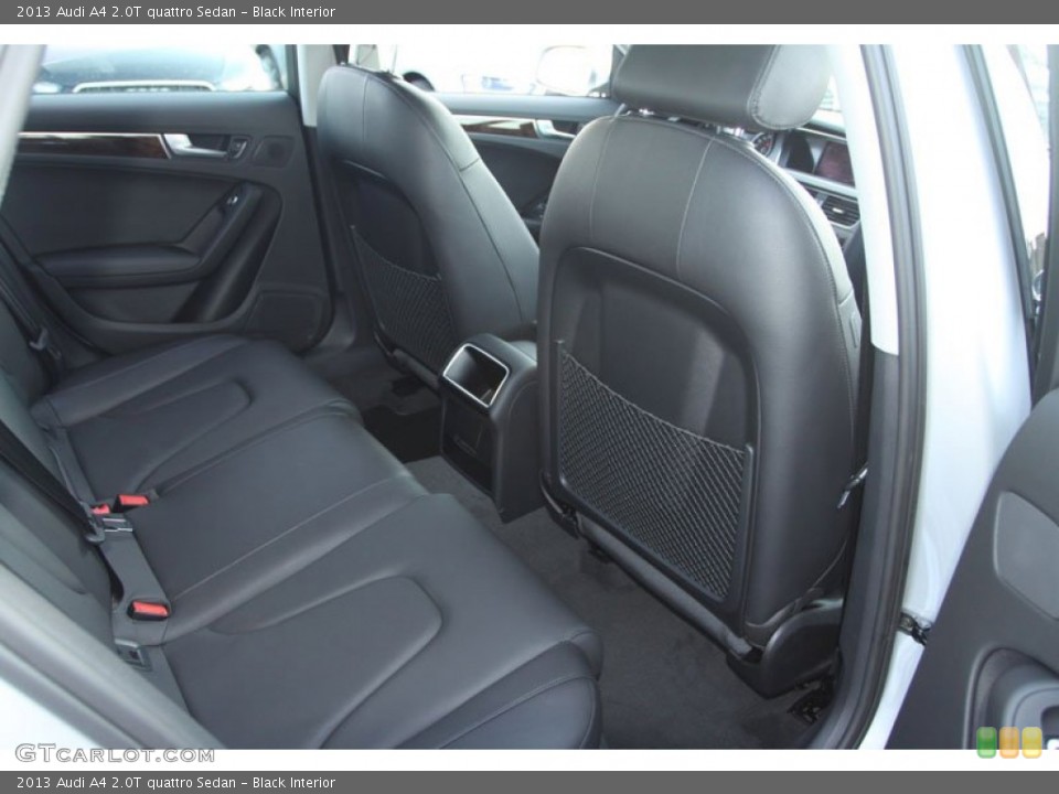Black Interior Rear Seat for the 2013 Audi A4 2.0T quattro Sedan #69805702