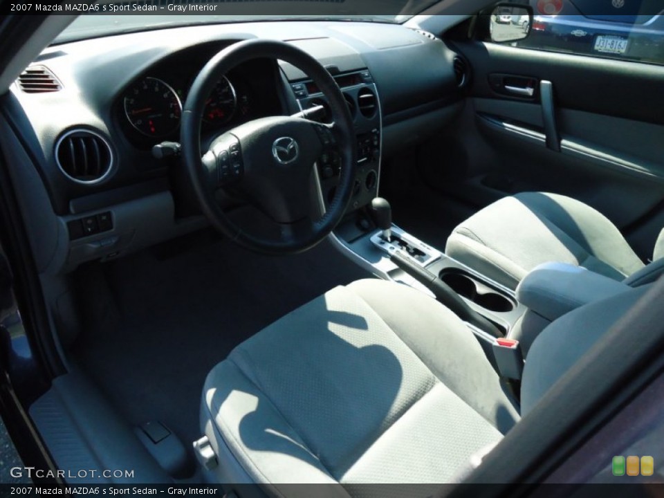 Gray Interior Prime Interior for the 2007 Mazda MAZDA6 s Sport Sedan #69807919