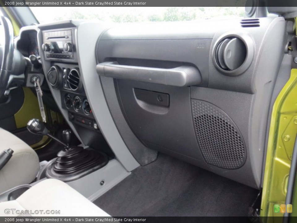 Dark Slate Gray/Med Slate Gray Interior Dashboard for the 2008 Jeep Wrangler Unlimited X 4x4 #69811375