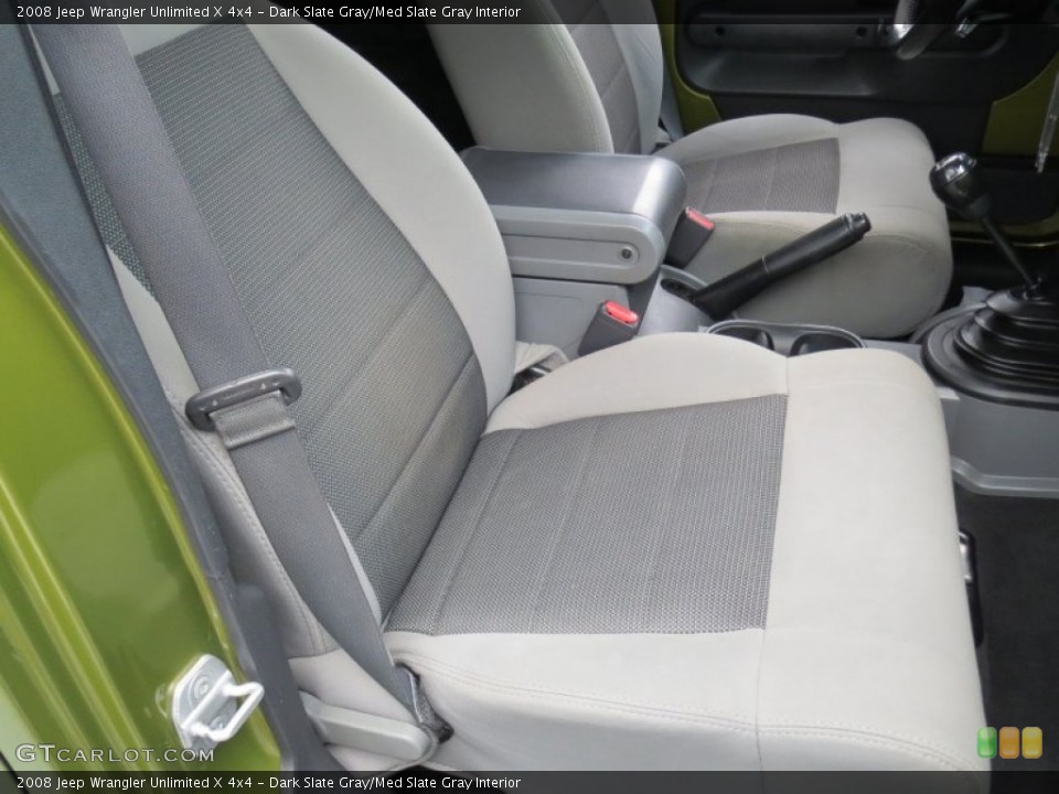 Dark Slate Gray/Med Slate Gray Interior Front Seat for the 2008 Jeep Wrangler Unlimited X 4x4 #69811384