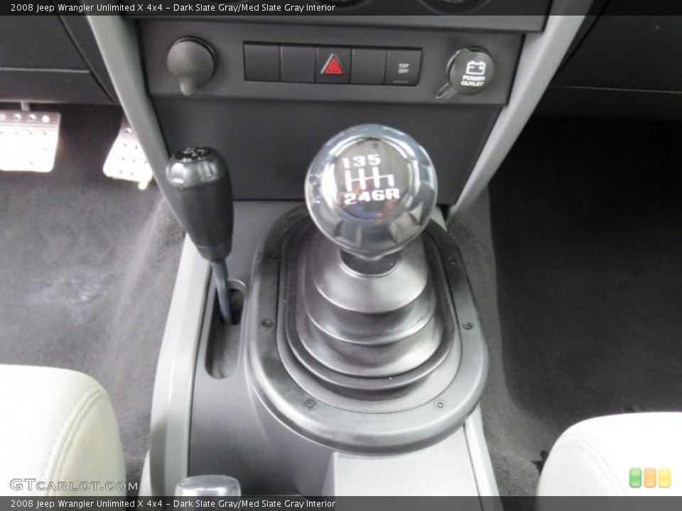 Dark Slate Gray/Med Slate Gray Interior Transmission for the 2008 Jeep Wrangler Unlimited X 4x4 #69811507