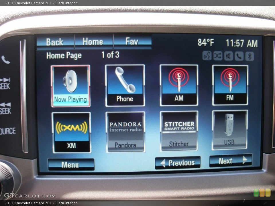 Black Interior Controls for the 2013 Chevrolet Camaro ZL1 #69811699
