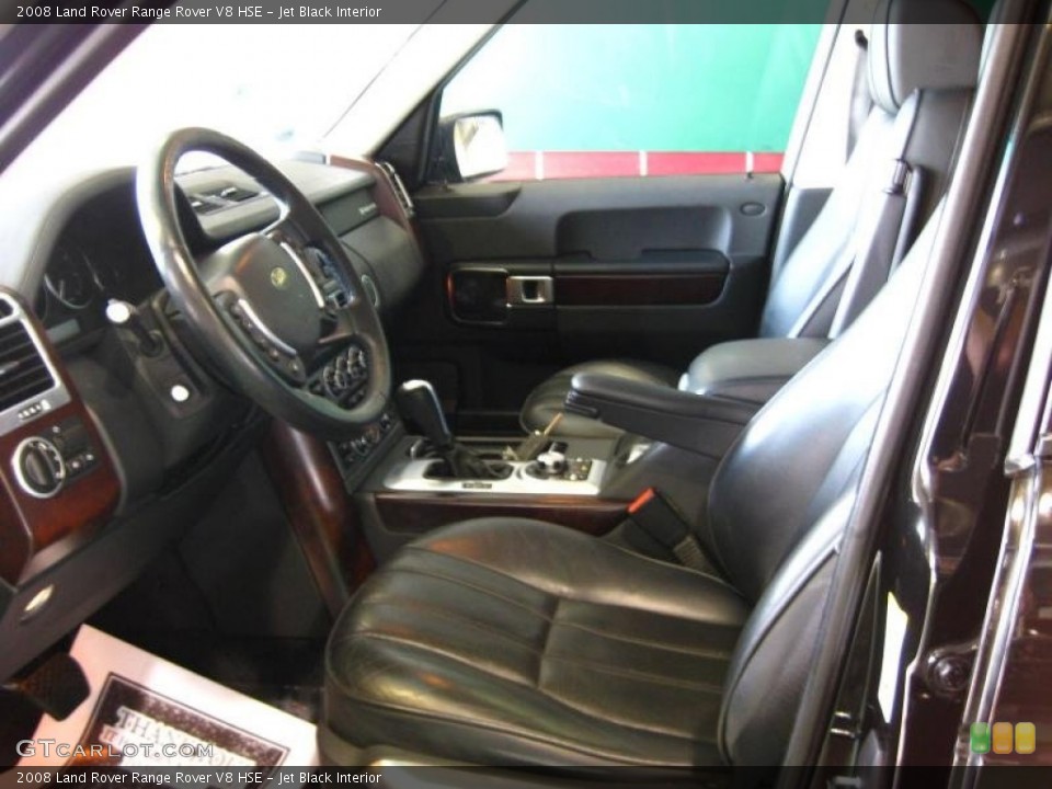 Jet Black Interior Photo for the 2008 Land Rover Range Rover V8 HSE #69812350