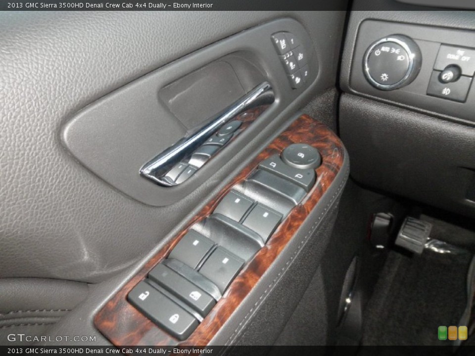 Ebony Interior Controls for the 2013 GMC Sierra 3500HD Denali Crew Cab 4x4 Dually #69812470