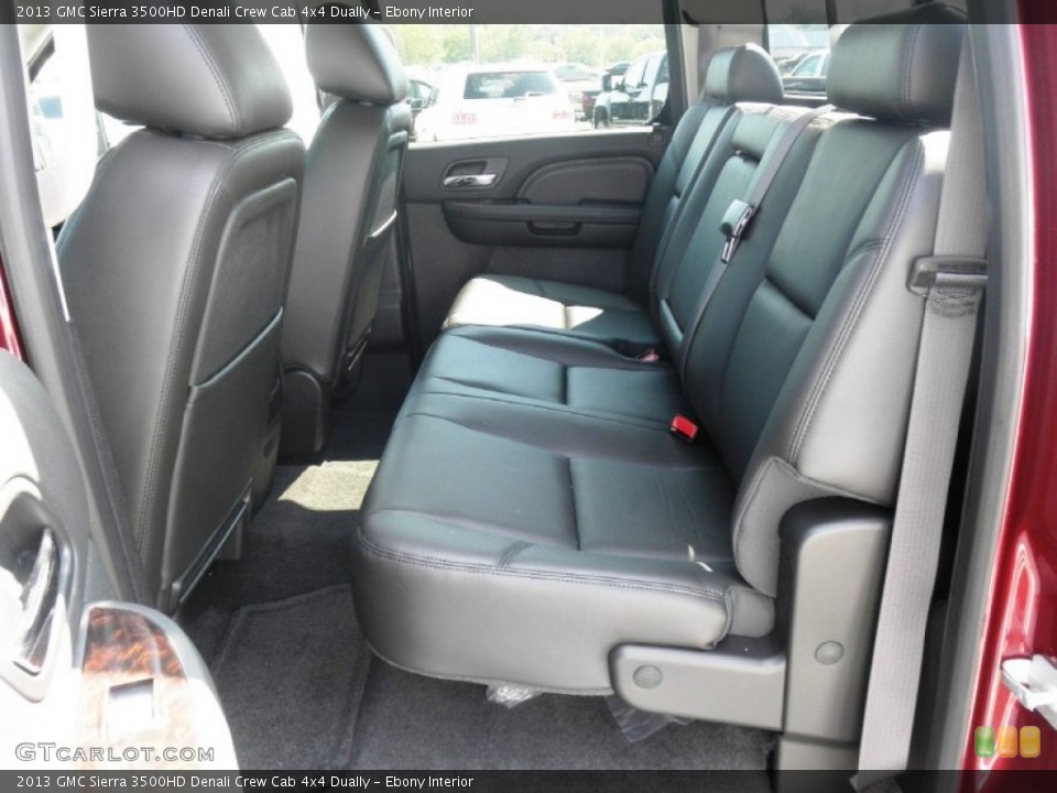 Ebony Interior Photo for the 2013 GMC Sierra 3500HD Denali Crew Cab 4x4 Dually #69812542