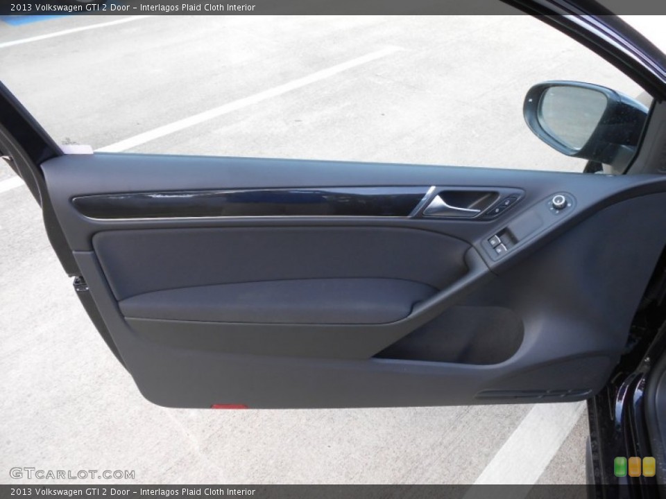 Interlagos Plaid Cloth Interior Door Panel for the 2013 Volkswagen GTI 2 Door #69813886