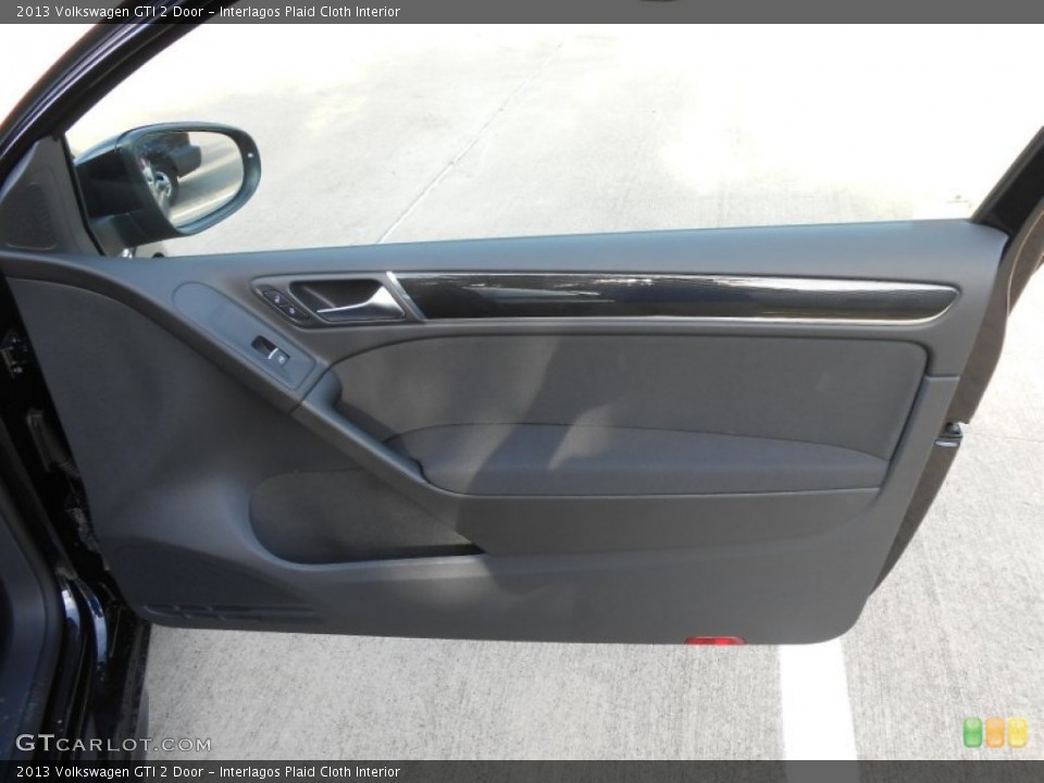 Interlagos Plaid Cloth Interior Door Panel for the 2013 Volkswagen GTI 2 Door #69813907