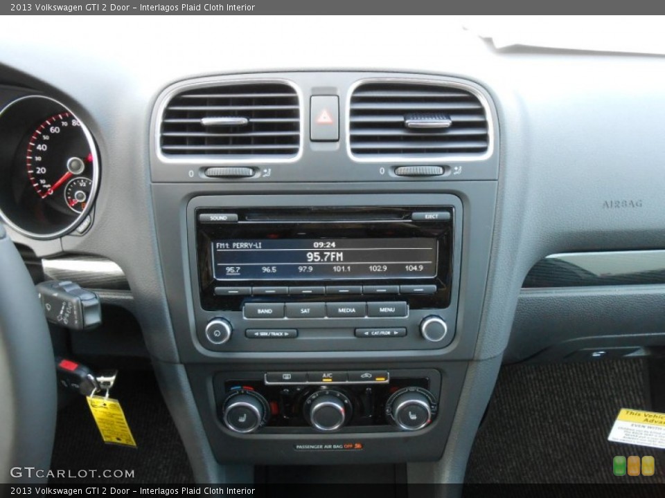 Interlagos Plaid Cloth Interior Controls for the 2013 Volkswagen GTI 2 Door #69813956