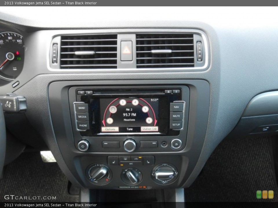 Titan Black Interior Controls for the 2013 Volkswagen Jetta SEL Sedan #69815281