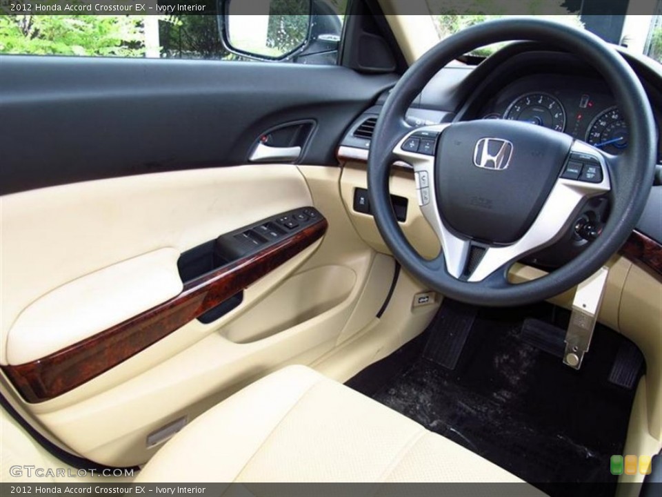 Ivory Interior Steering Wheel for the 2012 Honda Accord Crosstour EX #69817270