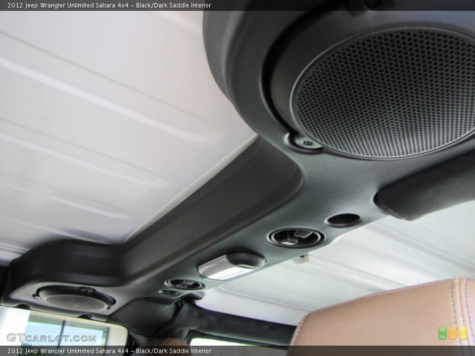 Black/Dark Saddle Interior Audio System for the 2012 Jeep Wrangler Unlimited Sahara 4x4 #69818988