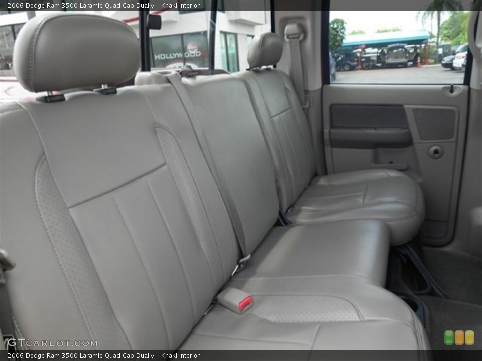 Khaki Interior Rear Seat for the 2006 Dodge Ram 3500 Laramie Quad Cab Dually #69819292