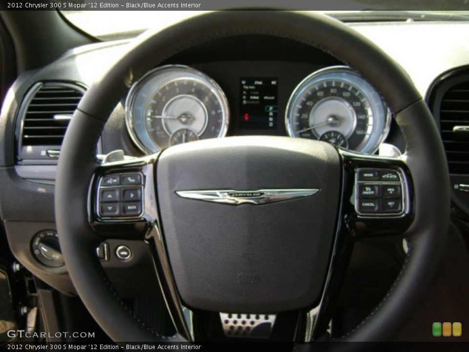Black/Blue Accents Interior Steering Wheel for the 2012 Chrysler 300 S Mopar '12 Edition #69819298
