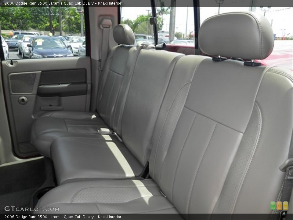 Khaki Interior Rear Seat for the 2006 Dodge Ram 3500 Laramie Quad Cab Dually #69819301