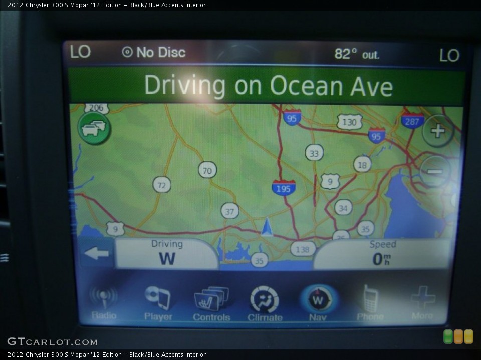 Black/Blue Accents Interior Navigation for the 2012 Chrysler 300 S Mopar '12 Edition #69819331