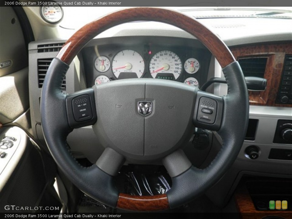 Khaki Interior Steering Wheel for the 2006 Dodge Ram 3500 Laramie Quad Cab Dually #69819376