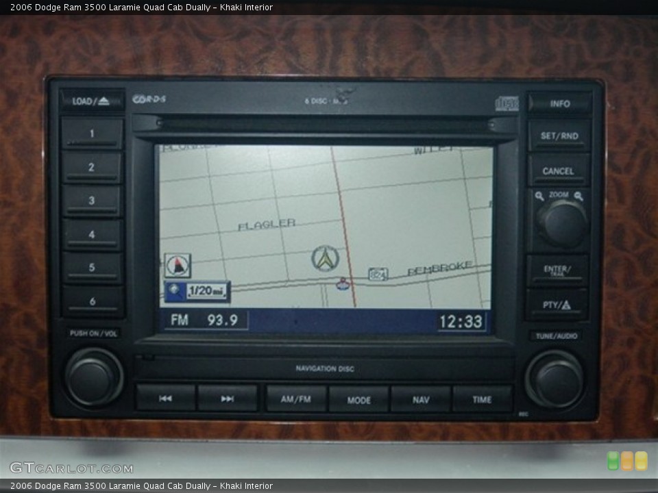 Khaki Interior Navigation for the 2006 Dodge Ram 3500 Laramie Quad Cab Dually #69819408