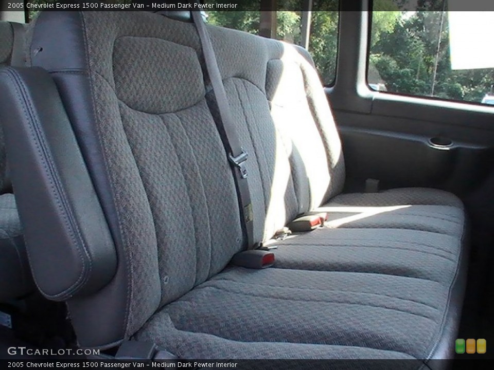 Medium Dark Pewter Interior Rear Seat for the 2005 Chevrolet Express 1500 Passenger Van #69820119