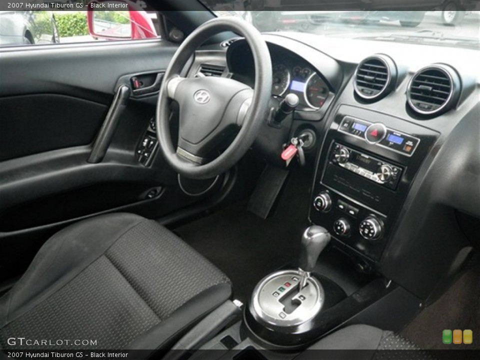 Black Interior Dashboard for the 2007 Hyundai Tiburon GS #69820180