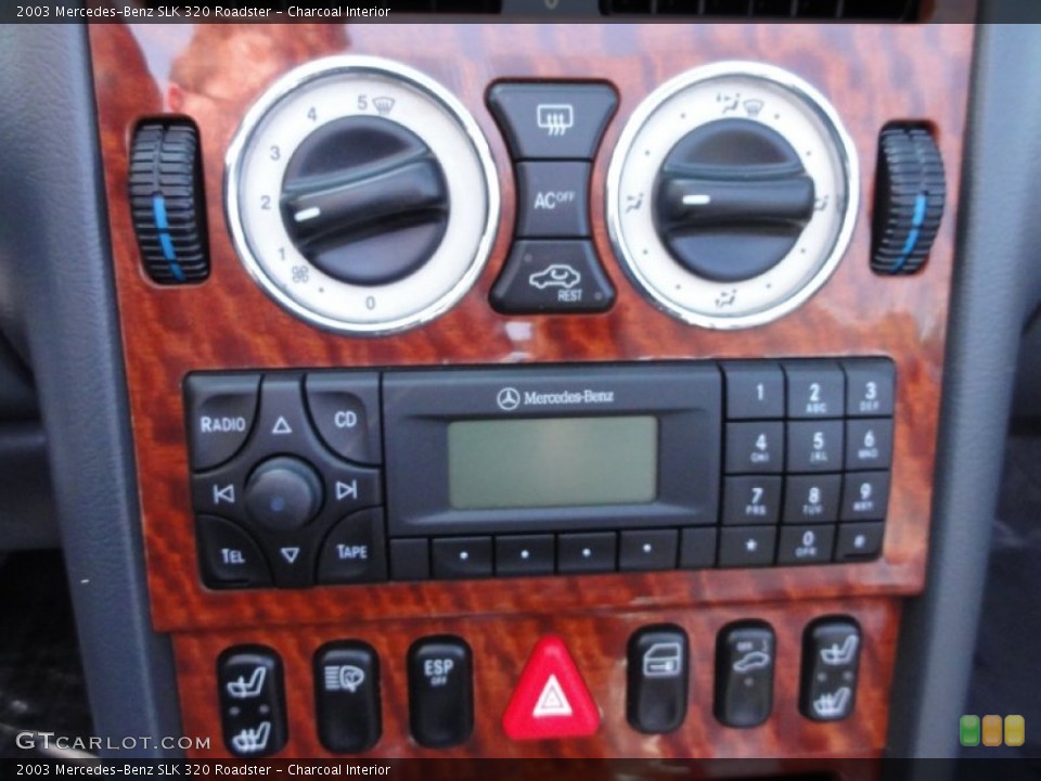 Charcoal Interior Controls for the 2003 Mercedes-Benz SLK 320 Roadster #69820870