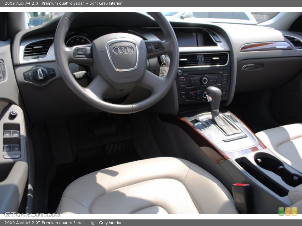Light Grey Interior Prime Interior for the 2009 Audi A4 2.0T Premium quattro Sedan #69821638