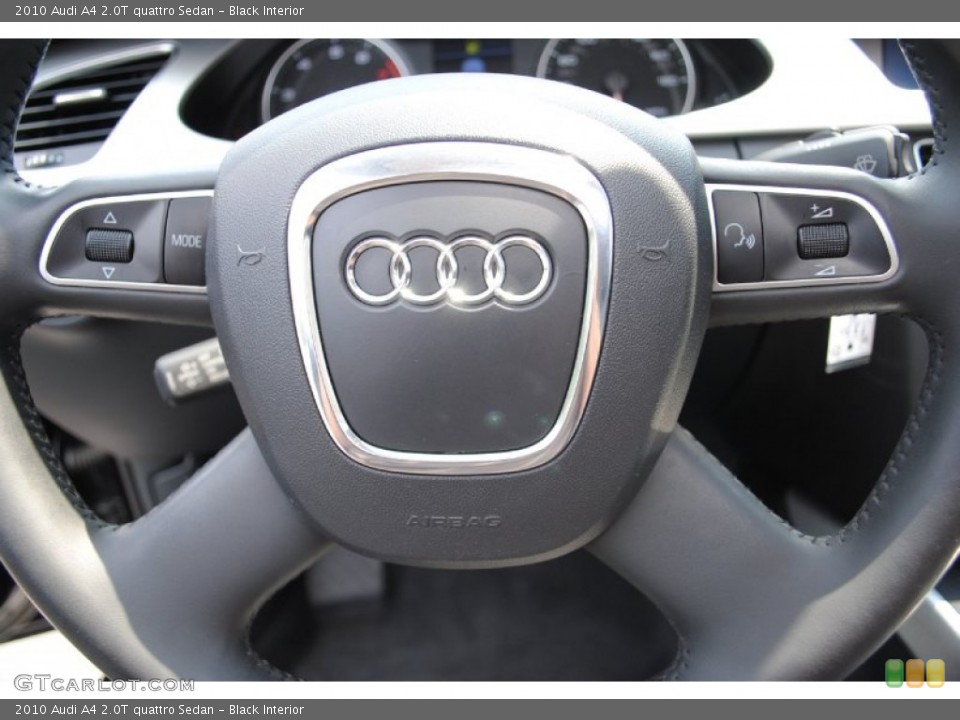 Black Interior Controls for the 2010 Audi A4 2.0T quattro Sedan #69821749