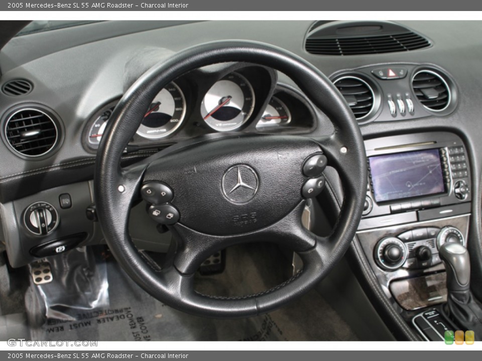 Charcoal Interior Steering Wheel for the 2005 Mercedes-Benz SL 55 AMG Roadster #69824188