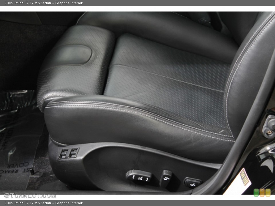 Graphite Interior Front Seat for the 2009 Infiniti G 37 x S Sedan #69825509