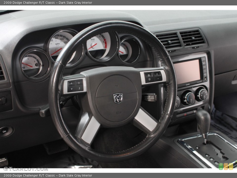 Dark Slate Gray Interior Steering Wheel for the 2009 Dodge Challenger R/T Classic #69825694