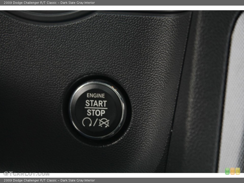 Dark Slate Gray Interior Controls for the 2009 Dodge Challenger R/T Classic #69825817