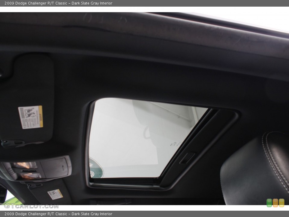Dark Slate Gray Interior Sunroof for the 2009 Dodge Challenger R/T Classic #69825847