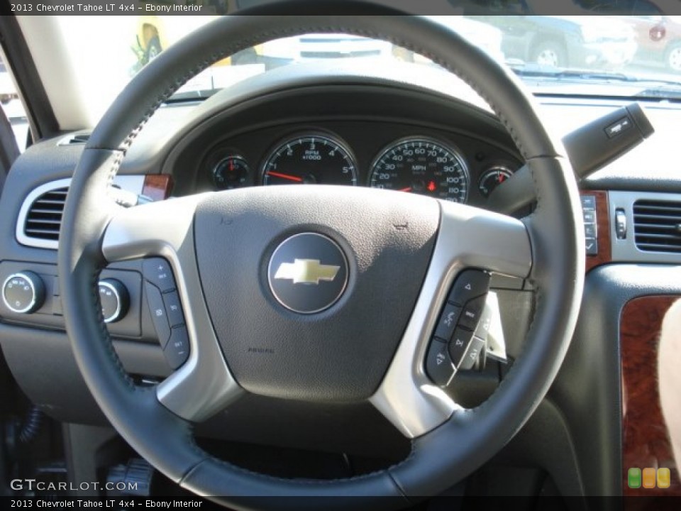 Ebony Interior Steering Wheel for the 2013 Chevrolet Tahoe LT 4x4 #69826168