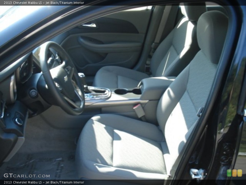 Jet Black/Titanium Interior Front Seat for the 2013 Chevrolet Malibu LS #69826282