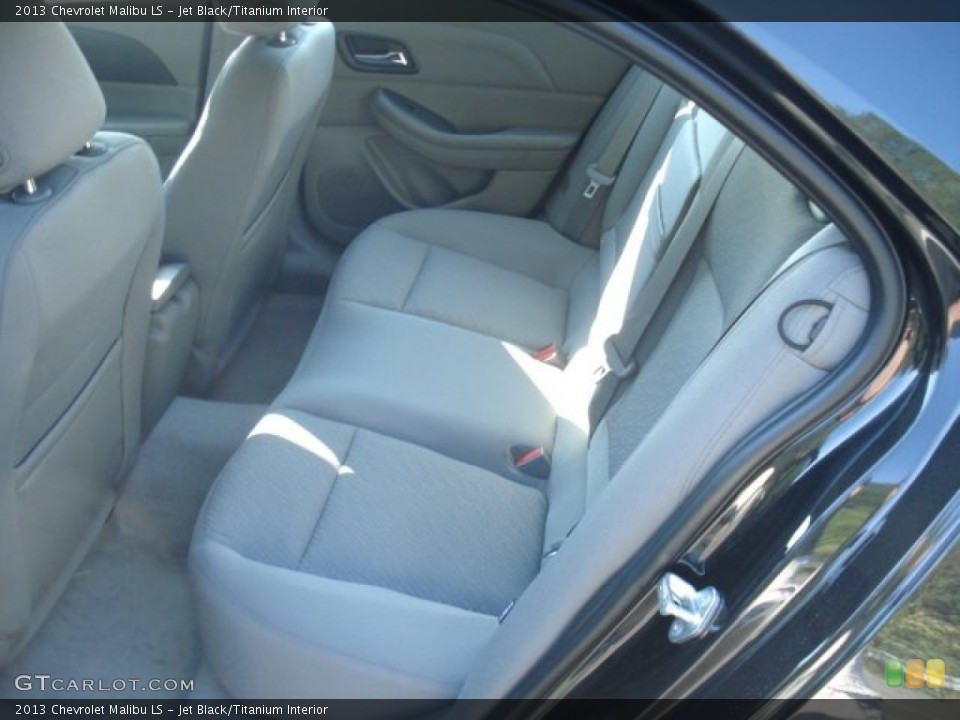 Jet Black/Titanium Interior Rear Seat for the 2013 Chevrolet Malibu LS #69826300